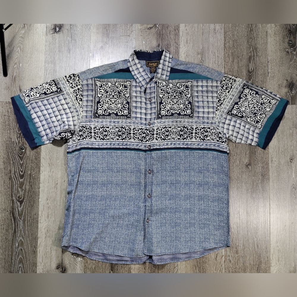 Vintage Sangi Mens Shirt Medium